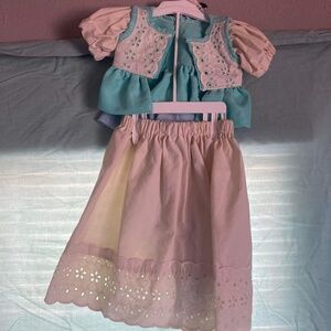 Homemade Hobbit-inspired baby girl costume